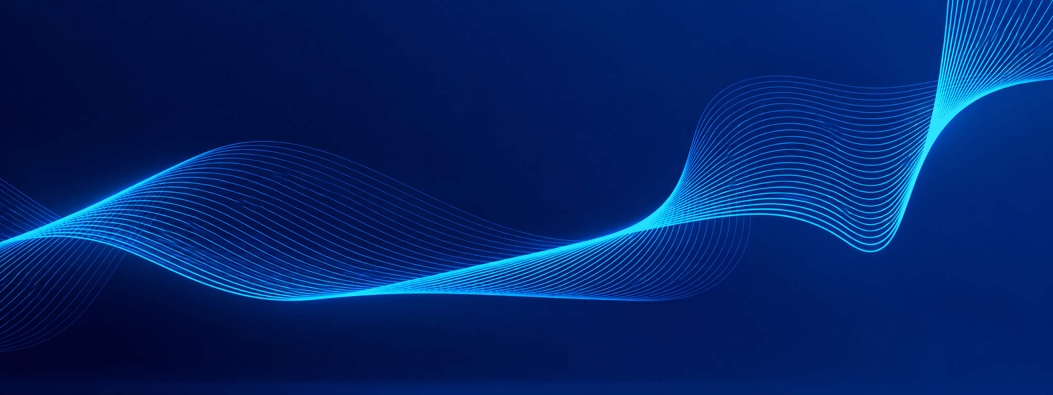 Blue technology wave background